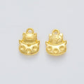 Lucky Cat Charm With Coin Details Metal Jewelry Making Pieces view 2