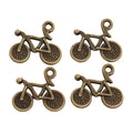 Bicycle Charm Alloy Jewelry Making Component in 7 Finish Options view 2