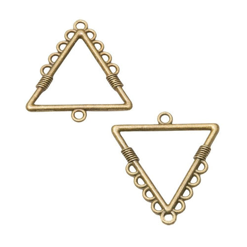 Triangle Multi Loop Metal Connectors close product view showing form and surface detail