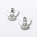 Skirted Angel Charms in Four Metal Finishes for Jewelry Making view 2
