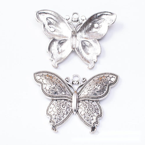 Additional front and reverse view of the butterfly connector charm