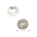 Assorted Antique Silver Floral Bead Caps in Six Designs view 2