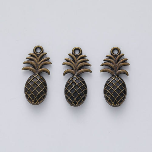 Textured pineapple charms shown in product image 2