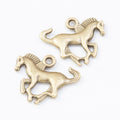 Running Horse Charm in Multiple Metal Finishes for Jewelry Making view 2