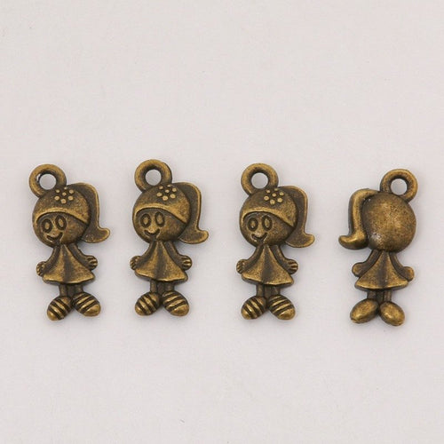 Braided Girl metal piece showing front-facing surface and relief detail