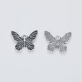 Filigree Butterfly Metal Charm in 2 Pictured Finishes view 2