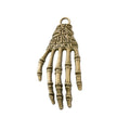 Skeleton Hand Metal Charms in Four Antique Finishes view 2