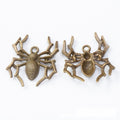 Dimensional Spider Metal Charms in Five Finish Options view 2