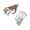Vintage Skeleton Hand Charms in Multiple Finishes for Jewelry Making view 2