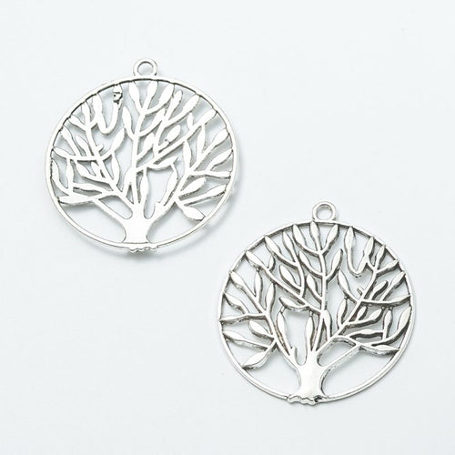 Round Tree Of Life Charms showing front details and finish