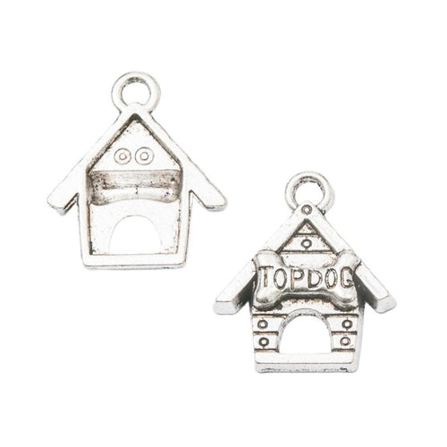 Topdog Doghouse Charm shown from the front in contrasting finishes