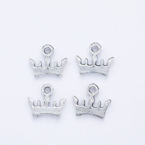 Mini Crown Charm front and reverse details on a white background