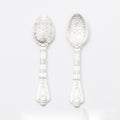 Long Patterned Ornate Spoon Charm Pendants in Five Finishes view 2