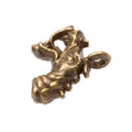 Chinese Dragon Head Metal Charms in Two Antique Finishes view 2
