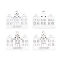 Hospital Building Charm in 2 Finishes for Jewelry Making view 2
