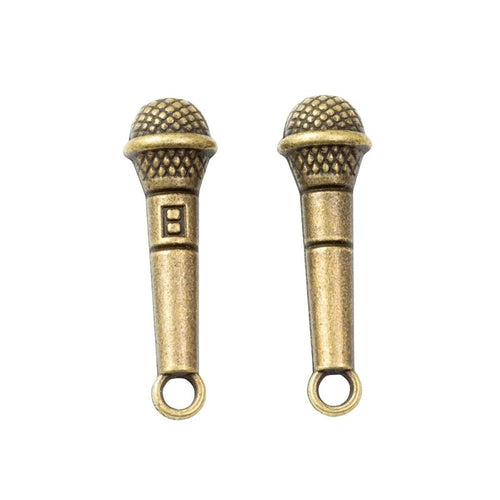 Close view 2 showing the shape and finish of the microphone