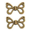Vintage Style Metal Butterfly Spacer Bead in 2 Metal Finishes view 2