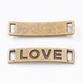 LOVE Letter Bar Connectors in Three Metal Finishes view 2