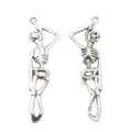 Standing Skeleton Metal Charm In 2 Finish Options for Jewelry Making view 2