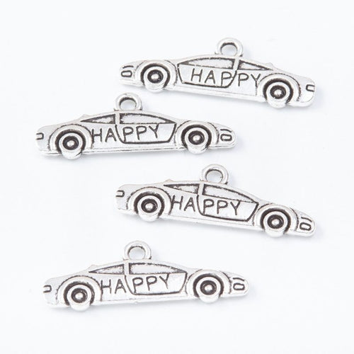 HAPPY Car metal design front and back view on a light background