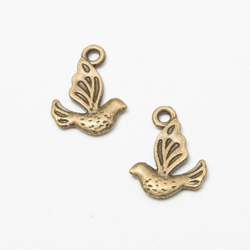 Close view of flying bird charm