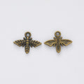 Spread Wing Bee Metal Charms In Five Finishes For Jewelry Making view 2