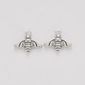Small Bee Metal Charm in 1 Pictured Finish Jewelry view 2