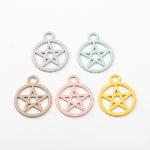 Round Star Frame metal design front and back view on a light background