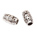Openwork Fu Character Large Hole Metal Bead For Jewelry Making view 2