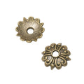 Openwork Floral Pattern Bead Caps in Two Antique Finishes view 2