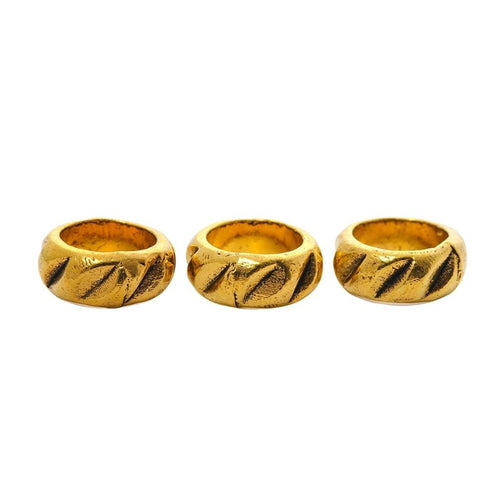Wide hole swirl tube beads shown in product image 2