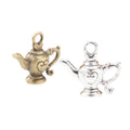 Antique Heart Teapot Metal Charms In Two Finishes Jewelry Findings view 2