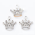 Open Crown Charm Metal Jewelry Making Pieces In 2 Styles view 2