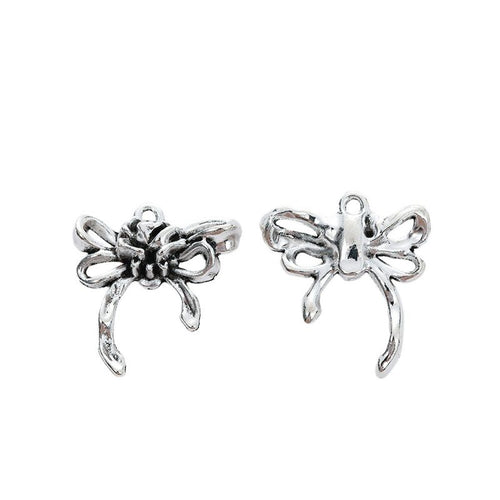 Grouped floral ribbon bow components showing repeated front details and finish