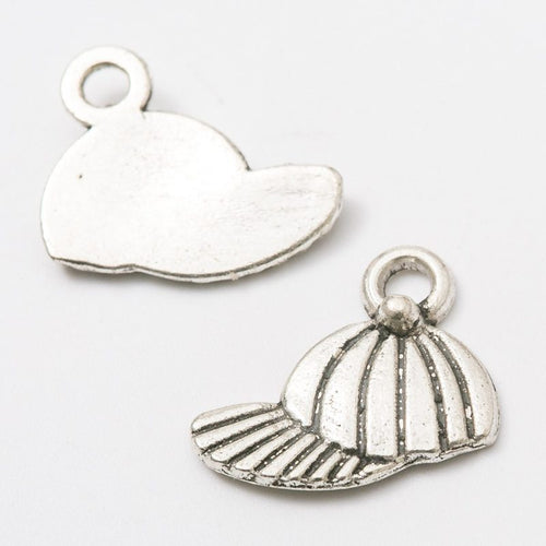 Rounded Brim Hat Charm front and reverse detail view