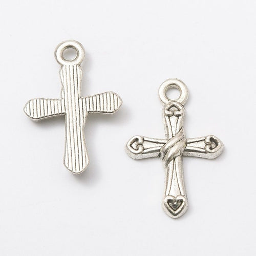 Detailed view of simple cross metal component