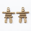 Stacked Stone Figure Charm Metal Jewelry Making Pieces view 2