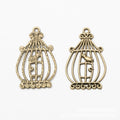 Dome Top Birdcage Metal Charm Pendant Jewelry Making Component view 2