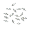 Round Bead Connector in 4 Metal Finishes for Jewelry Making view 2