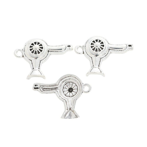 Hair Dryer metal charm shown in a second product arrangement