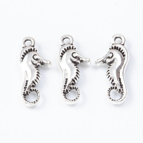 Close view of seahorse charm