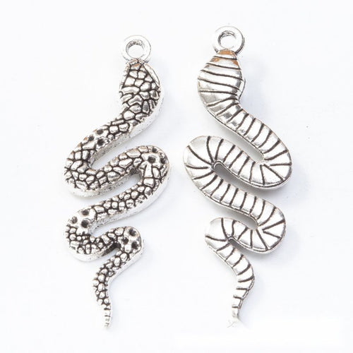 Front and reverse views of the textured snake pair in one finish