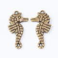 Detailed Seahorse Charm in 2 Metal Finishes for Jewelry Making view 2