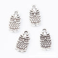 Small Bow Owl Charm Metal Jewelry Making Pieces In 2 Styles view 2