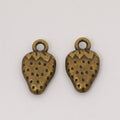 Strawberry Charm In 2 Metal Finishes For Jewelry Making view 2
