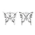 Antique Silver Flowing Openwork Butterfly Charm Pendant view 2