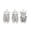 Cicada Detailed Alloy Charm in Antique Silver Finish view 2