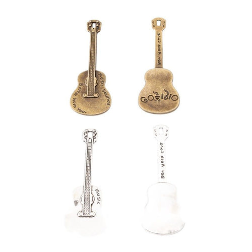 Acoustic Guitar Charm front and reverse detail view