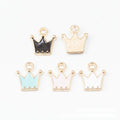 Enamel Crown Metal Charm Pendant For Jewelry Making view 2
