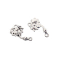 Lotus Stem Two Loop Metal Connector Charm Jewelry Making Component view 2